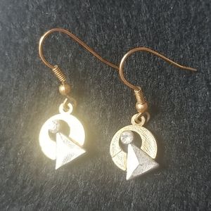 Star Trek TOS Vulcon Idic Medal Earrings